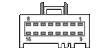 16 pin GM 15491285, 7283-9076-30 (15136073) amplifier wiring harness connector drawing