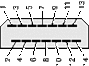 14 pin Apple video connector drawing
